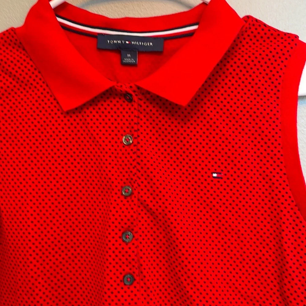 Sleeveless Tommy Hilfiger polo top - Picture 2 of 4